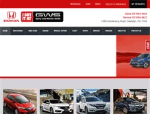 Tablet Screenshot of honda.gws.com.au