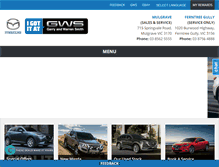 Tablet Screenshot of mazda.gws.com.au
